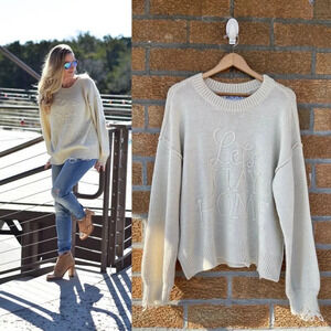 WILDFOX Let’s Stay Home Sweater Large